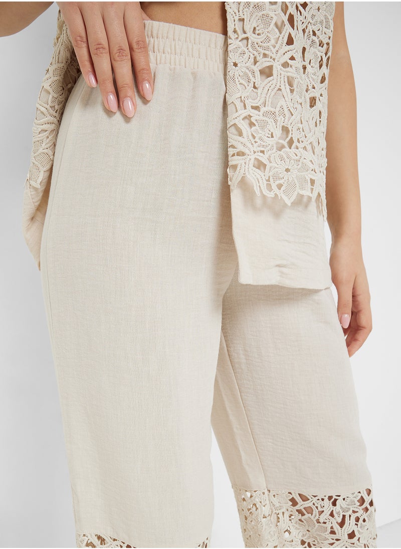 VERO MODA Vmamira Crochet Detail Pant  - Image 3