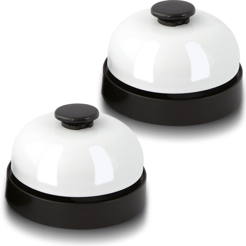 FASIUCHOI 2 PCS Small Call Bell, 2.56 Inch Service Bell, Ring Bell for Service, Dinner Bell, Counter Bell, Desk Bell for Trivia Games, Bells for Dog Training - Image 1