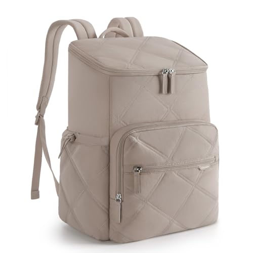 TOURIT Insulated Backpack Cooler 30 Cans Waterproof Leakproof Soft Cooler Bag Beach Travel Picnic Camping Camel - Image 1