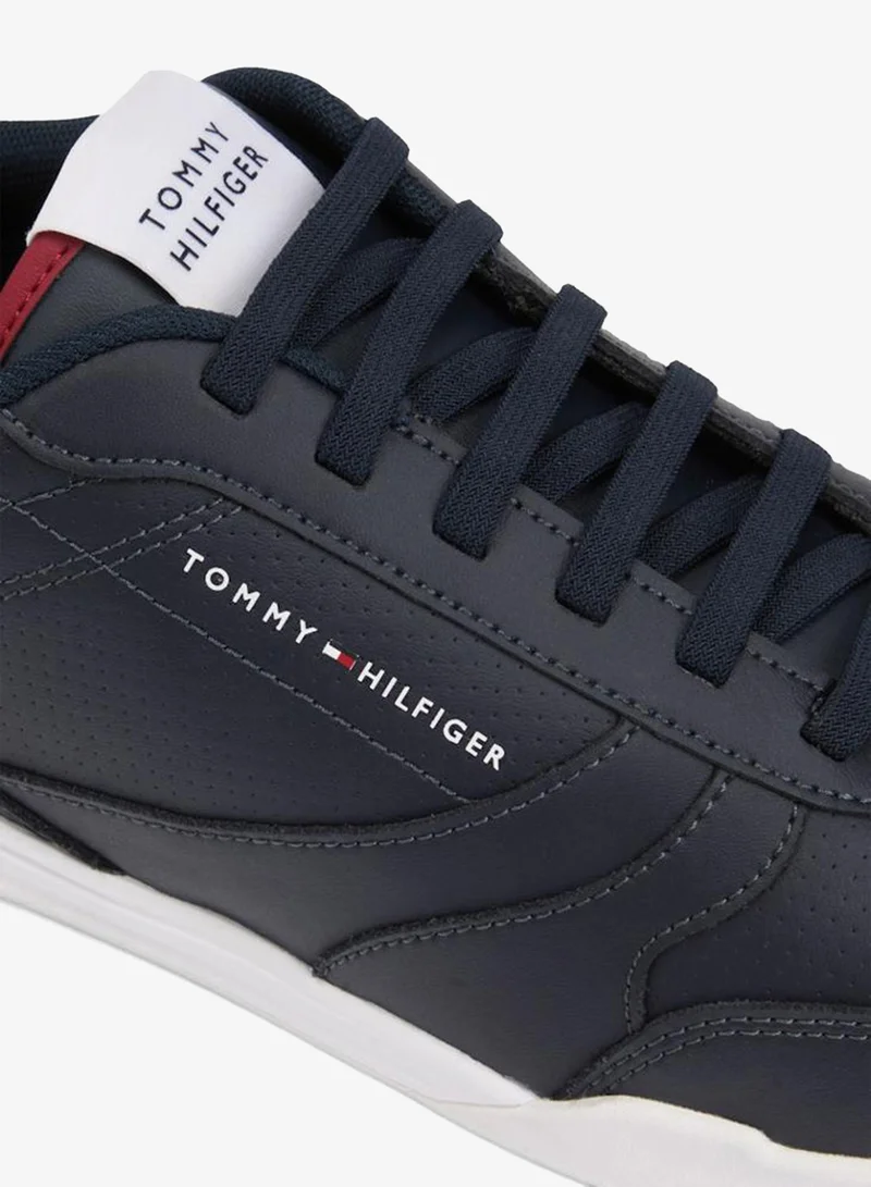 Tommy Hilfiger Desert Sky Contrast Heel Sneakers With Leather for Men | Best Price UAE