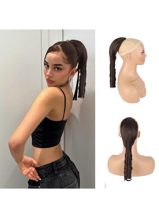 Brown Curly Drawstring Ponytail Extension For Black Women, 14 Inch Short Spiral Curl Drawstring Ponytail For Black Women Brown Wavy Hair Extensions Ponytails Clip In Ponytail Hair Extensions - pzsku/Z545070661DEFB5D97396Z/45/_/1721558048/42c8ffca-e044-4017-9a2a-a9be4b20435f