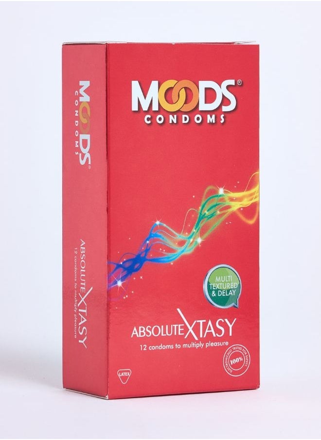 Moods - Absolute Xtasy Condoms 12 Pcs - Image 1
