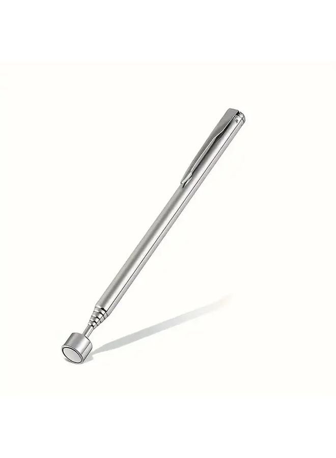 Silvery Magnetic Pick Up Tool 3 In 1 Extendable Grabber With Non Slip Grip Ergonomic Handle - Image 1