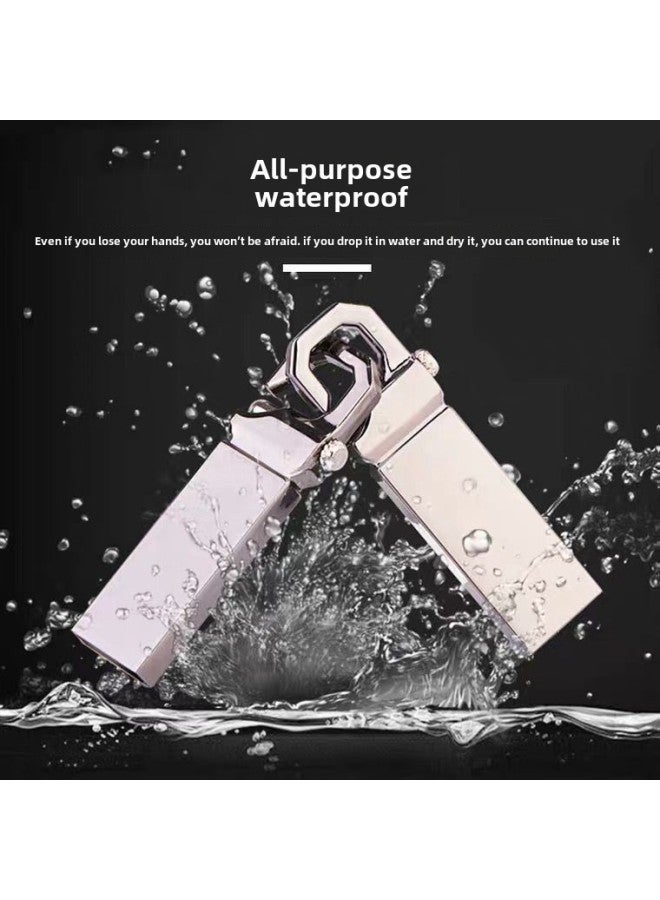 USB Flash Drive High-speed 3.0 Creative Metal USB Flash Drive 64G Gift Car 128G USB Flash Drive Lettering Logo-Color:Gray-Capacity:C10 High Speed Good Edition 64GB - Image 3