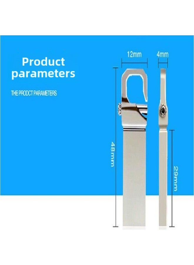 USB Flash Drive High-speed 3.0 Creative Metal USB Flash Drive 64G Gift Car 128G USB Flash Drive Lettering Logo-Color:Gray-Capacity:C10 High Speed Good Edition 64GB - Image 4