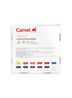 Camel Artist 40ml Acrylic Color Shade - 12 Shades (Multicolor) - pzsku/Z54508F8CF1FBDC971EE9Z/45/_/1740118643/ed8b643a-ce1a-47f9-abb4-ad2987fbc9d5