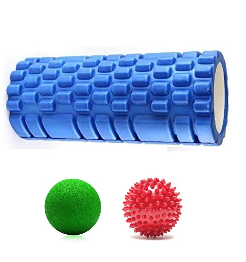 Bodylastics 33cms Foam Roller for Deep Tissue Massage, Relief from Sore Muscles Pain, Pre & Post Exercise Fitness Workout Sessions - Image 1