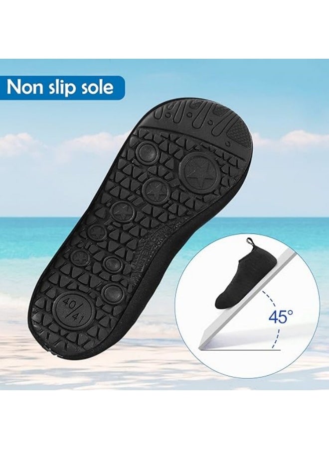 BUPY Water Shoes for Women Men Kids, Barefoot Quick-Dry Aqua Water Socks Slip-on Swim Beach Shoes for Snorkeling Surfing Kayaking Beach Walking Yoga  - Image 4