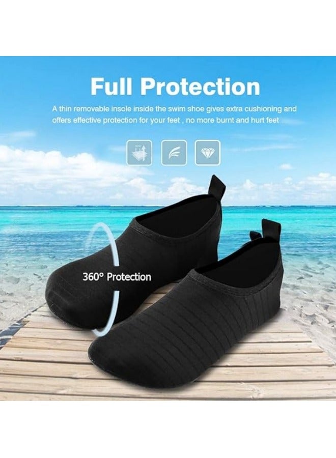 Water Shoes for Women Men Kids, Barefoot Quick-Dry Aqua Water Socks Slip-on Swim Beach Shoes for Snorkeling Surfing Kayaking Beach Walking Yoga