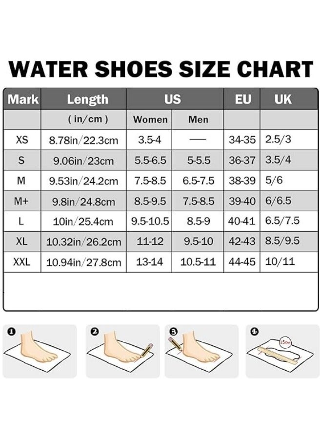 Water Shoes for Women Men Kids, Barefoot Quick-Dry Aqua Water Socks Slip-on Swim Beach Shoes for Snorkeling Surfing Kayaking Beach Walking Yoga