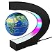 REHAVE Novelty Gifts for Kids Boys Girls Birthday Gift for Men Gifts for Boss Boyfriend Graduation Gift for Him Magnetic Levitation Floating World Map Globe with C Shape Base With LED Lights - Image 2