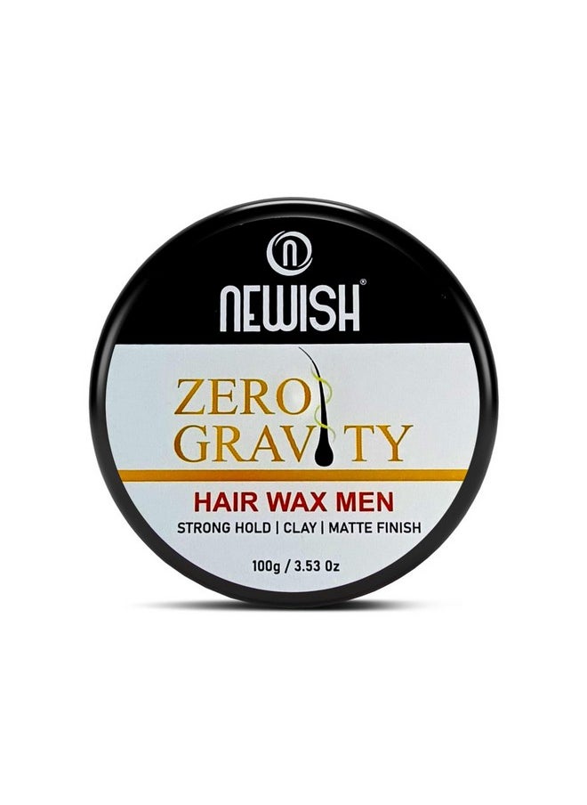 Zero Gravity Hair Wax For Men | Strong Hold, Ultra Matte Finish | Modish Hair Style | Restylable Anytime, Easy Wash Off | Hair Styling Wax For Glossy Finish & Shine | Pack Of 1 - 100Gm - pzsku/Z54510C5364787FE876F6Z/45/_/1735817021/e0b76424-a27c-45e8-8fae-23482eefb514