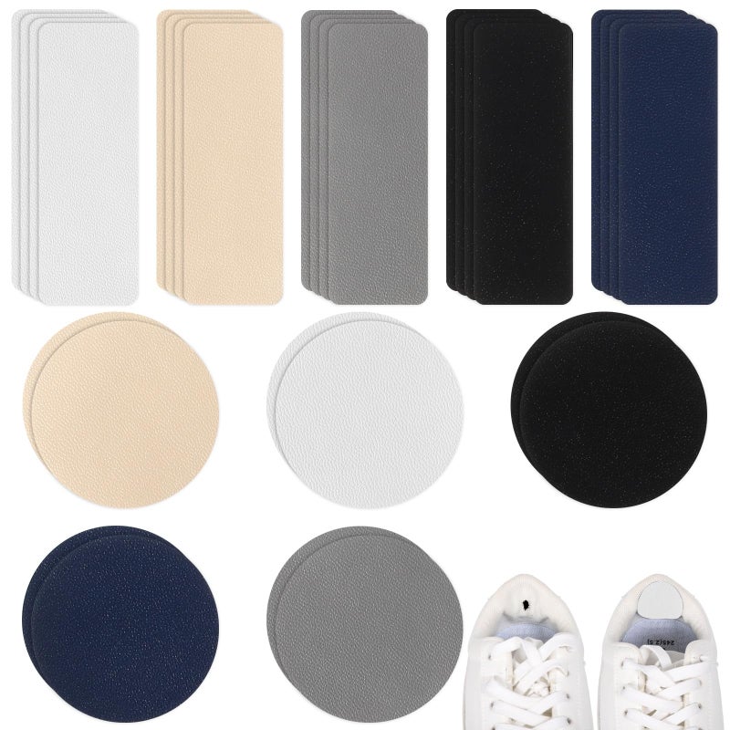 30 shoe patches for shoulders, heel repair, rectangular, round shape, for shoes, self-adhesive patch kit, for heels, for tennis shoes, tennis shoes, shoes - Image 1