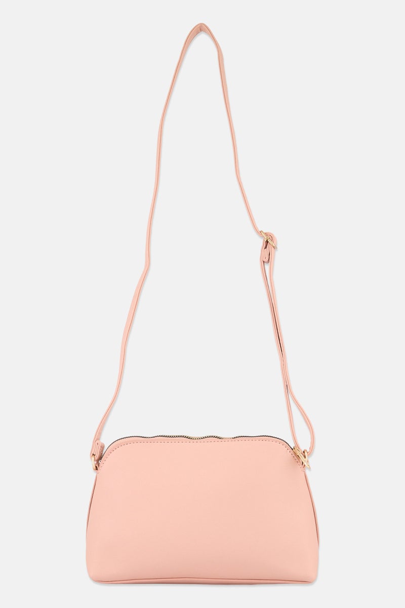 Lavie حقيبة كتف نسائية بشعار العلامة التجارية، خوخي - Image 2