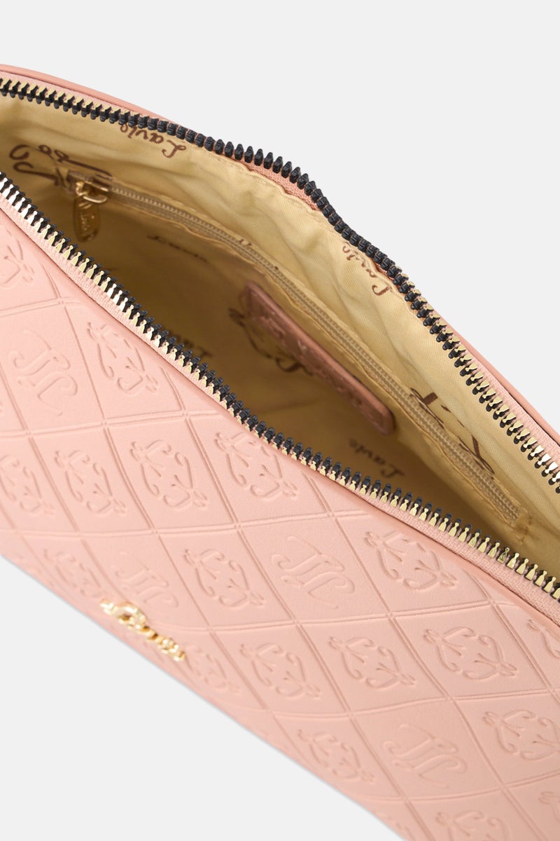 Lavie حقيبة كتف نسائية بشعار العلامة التجارية، خوخي - Image 3