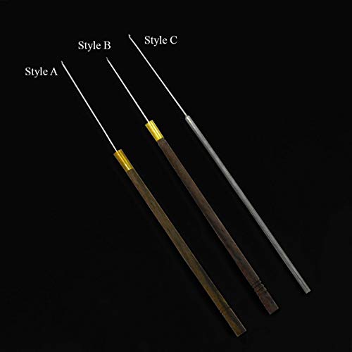 Embroiderymaterial Aari Embroidery Needles Combo Pack (20 Pieces) – Bead, Sequin, Thread & Wire Embroidery Needles with Wooden, Iron & Thread-Wrapped Handles for Aari, Beading, Jewelry Making & Decorative Hand Embroidery - Image 2