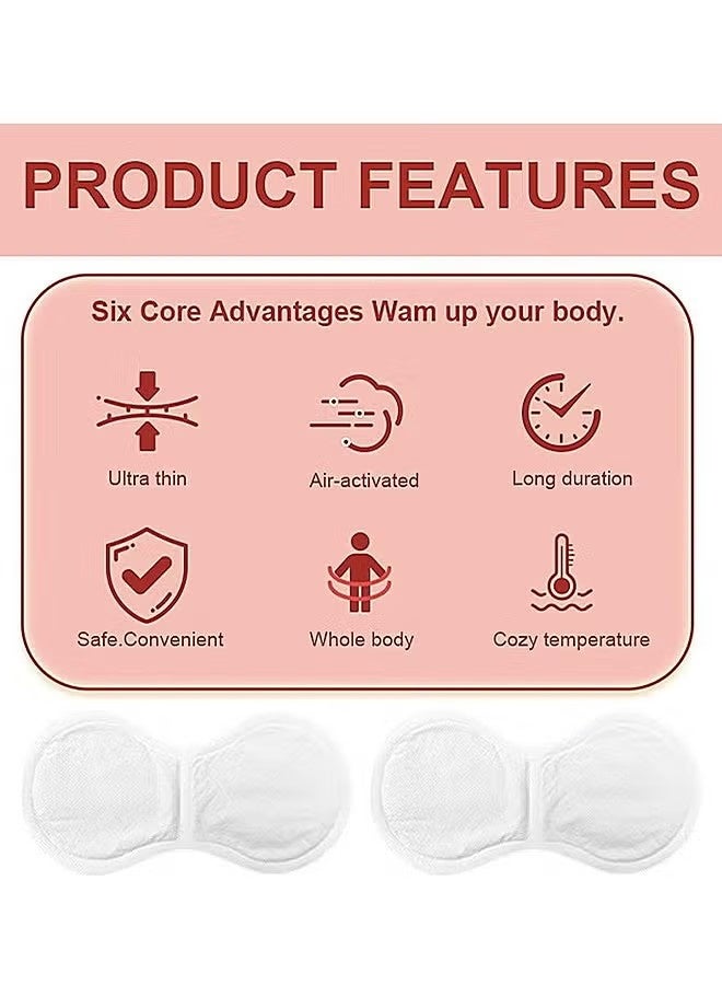 Hodaf Heat Patches For Period Pain Relief & Period Cramps, Portable Menstrual Heating Pad, Air-Activated Adhesive Heating Patches For Cramps, Suitable For All Skin Types, 5 Packs - Image 3