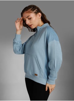 HIGH STAR Women Blue Sweatshirt  - Image 2