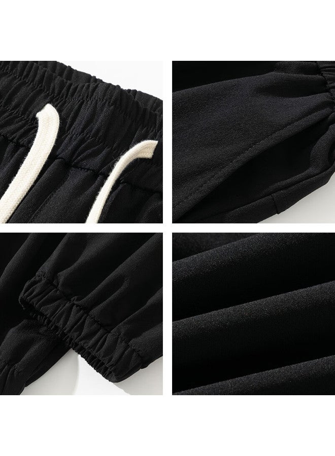 Geniolamode Men's Casual Pants With Drawstring Ankle, Workwear Style, Fashionable, Versatile Men's Trousers