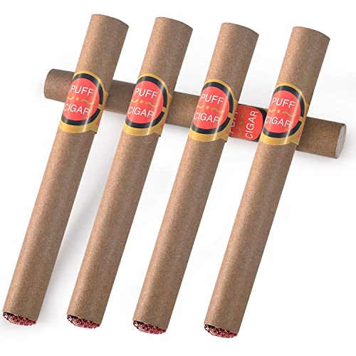 FOBU 5 Pcs Fake Cigars Puff Cigarettes for Prank JokeNovelty Gag Gift 5pcs Fake Cigars - Image 1