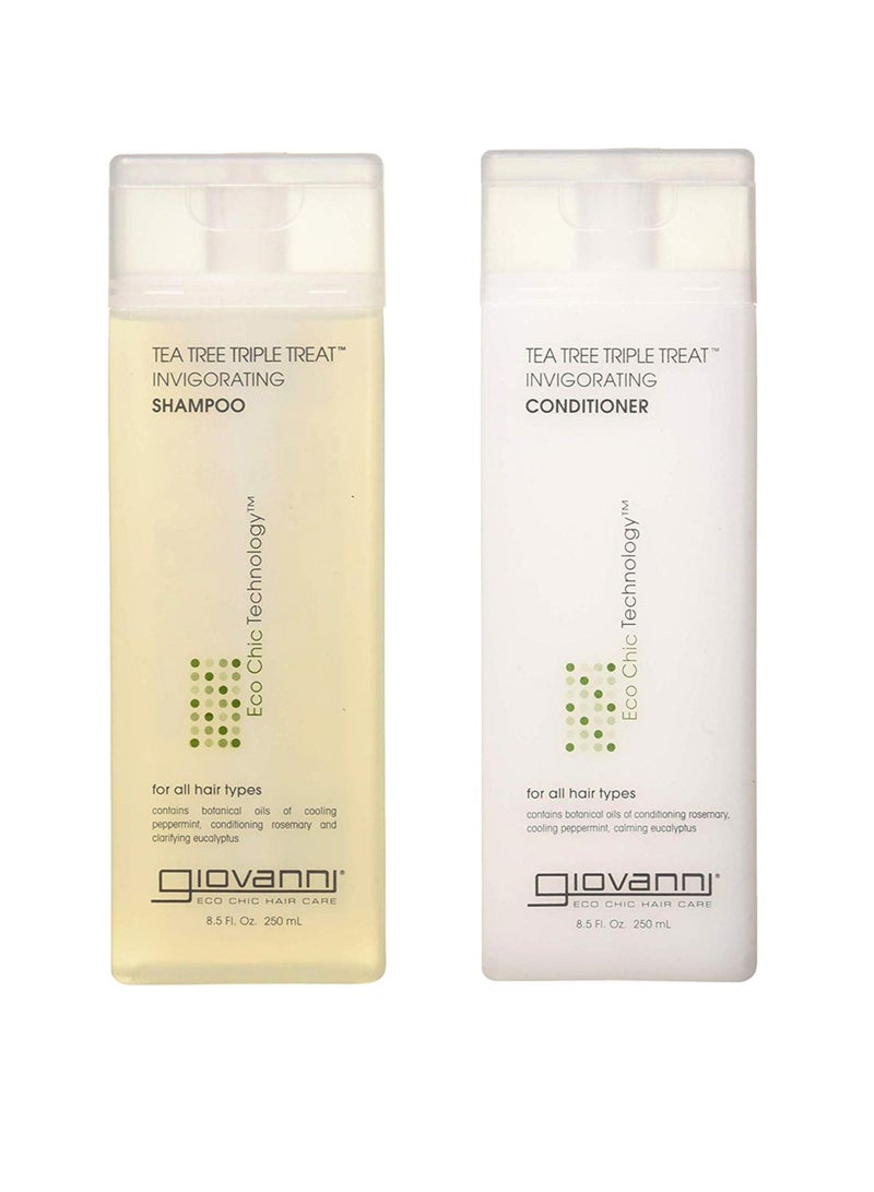 جيوفاني 2 اقطعين شامبو وبلسم شجرة الشاي إيكو شيك مكونة - Image 1