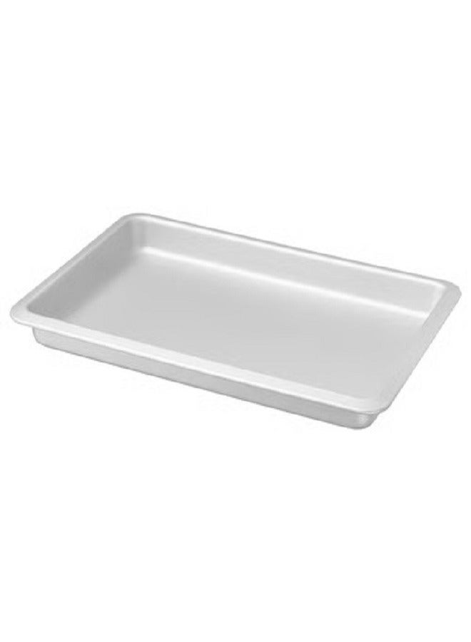 Baking tray, silver color, 38 x 26 cm  - Image 1