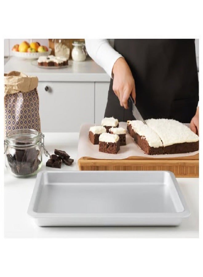 Baking tray, silver color, 38 x 26 cm  - Image 2