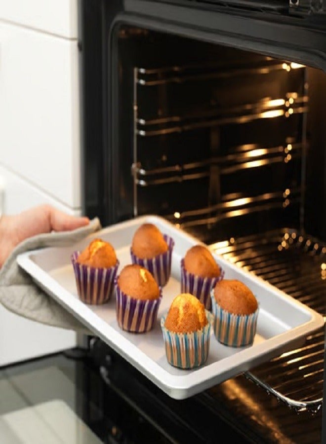 Baking tray, silver color, 38 x 26 cm  - Image 3