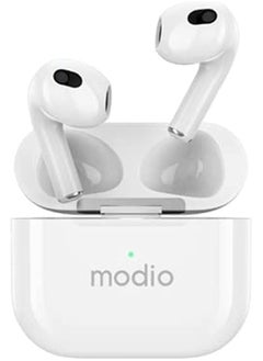 ME12 Wireless Bluetooth Headset – Premium Sound, Comfortable Fit, Sleek White Design