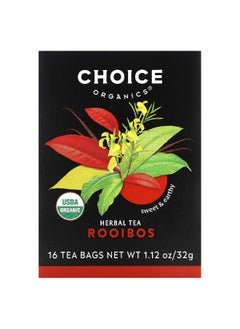 Choice Organic Teas Choice Organic Teas, Herbal Tea, Rooibos, Caffeine-Free, 16 Tea Bags, 1.12 oz (32 g)  - Image 1