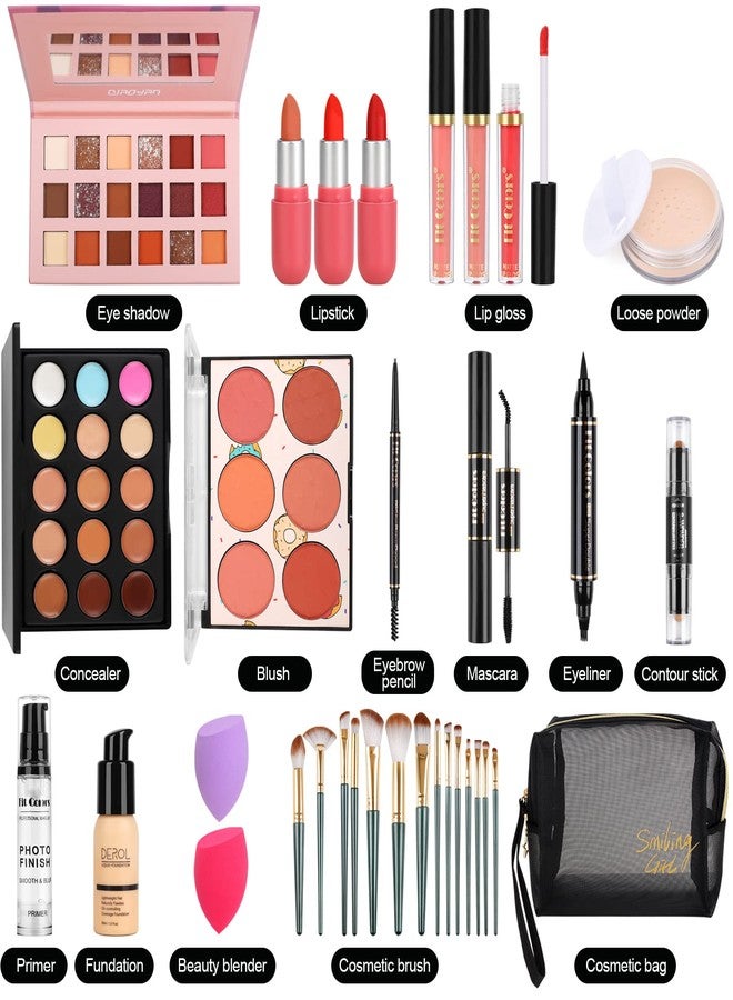 Fenshine All in One Makeup Kit for Women Full kit, Makeup Sets for Women, Travel Makeup Bundle Includes Foundation Primer Eyeshadow Contour Palette Lipstick for Teenage & Adults(Type B) - Image 2
