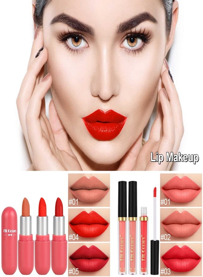 Fenshine All in One Makeup Kit for Women Full kit, Makeup Sets for Women, Travel Makeup Bundle Includes Foundation Primer Eyeshadow Contour Palette Lipstick for Teenage & Adults(Type B) - Image 5
