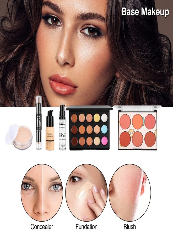 Fenshine All in One Makeup Kit for Women Full kit, Makeup Sets for Women, Travel Makeup Bundle Includes Foundation Primer Eyeshadow Contour Palette Lipstick for Teenage & Adults(Type B) - Image 3