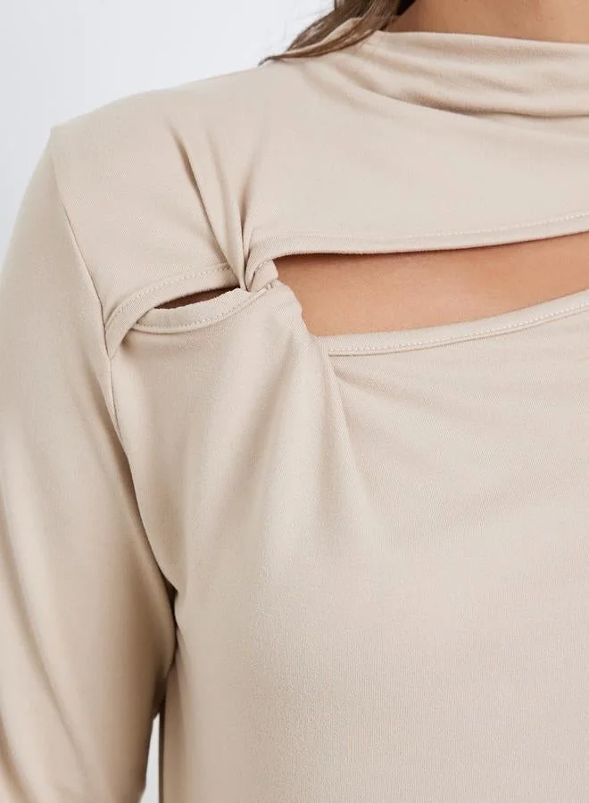 ستايلي بلوزة بأكمام طويلة بقصات