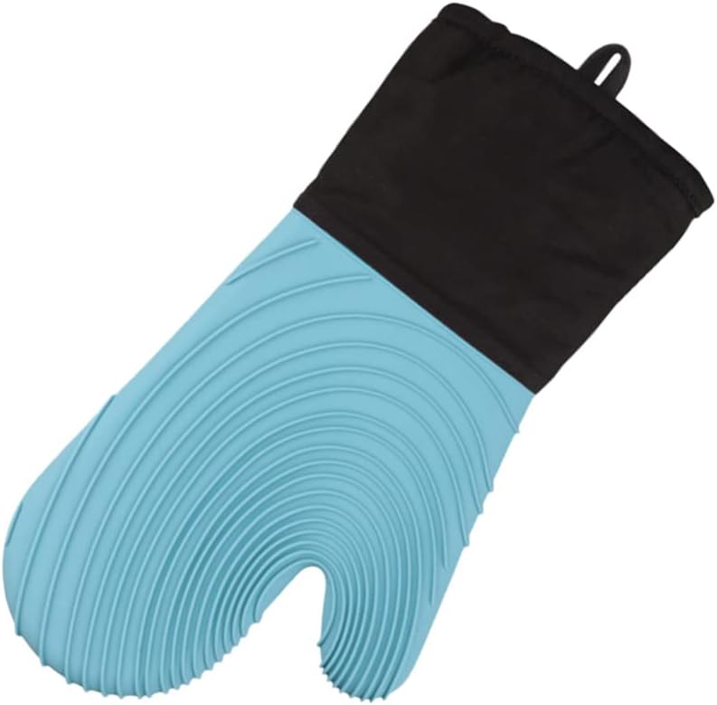 klarako Oven Mitts Mittens Rubber Oven Gloves Cooking Baking Mitts Silicone Oven mits Drink Coaster hot Mitts Fireplace Gloves Non-Slip Oven Gloves Kitchen Pot Coffee Silica Gel - Image 1