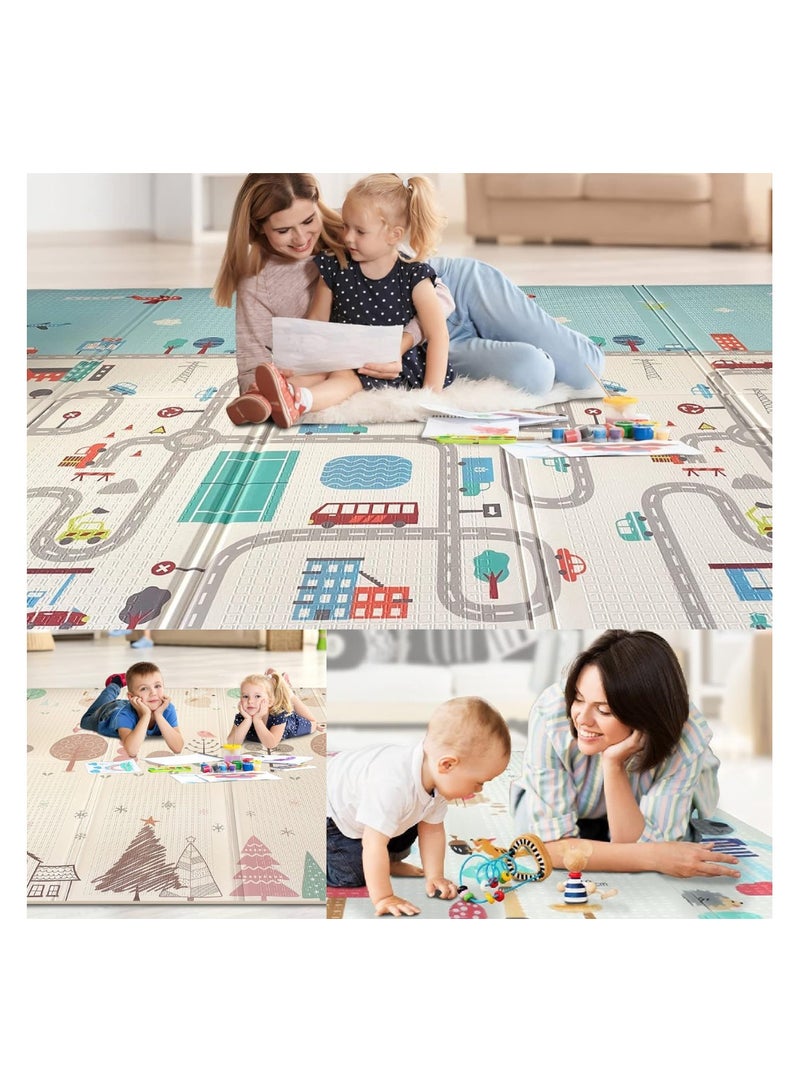 AMM Baby Play Mat Foldable  Thick Baby Crawling Mat Pad for Floor Baby Mat Waterproof Portable Playmat for Babies & Toddlers 180 X150CM - Image 2