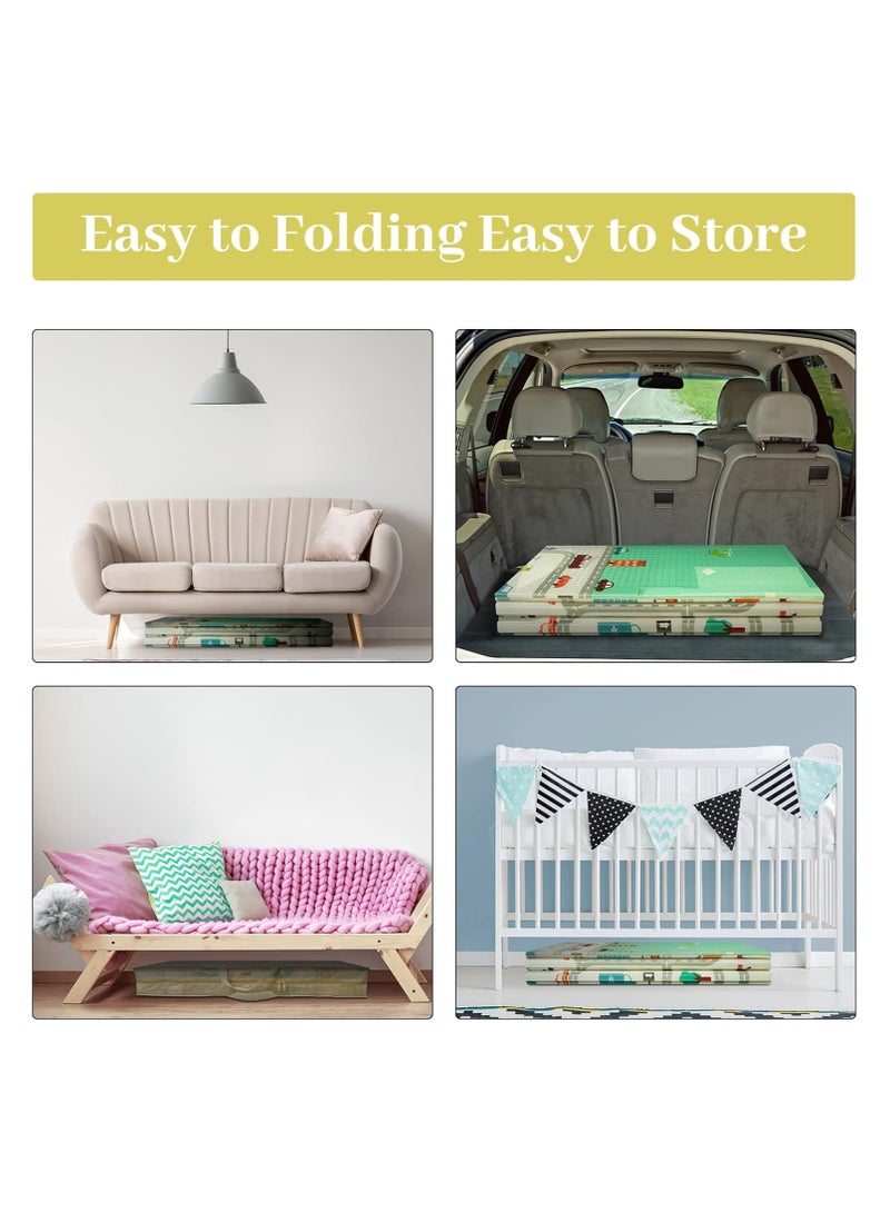 AMM Baby Play Mat Foldable  Thick Baby Crawling Mat Pad for Floor Baby Mat Waterproof Portable Playmat for Babies & Toddlers 180 X150CM - Image 4