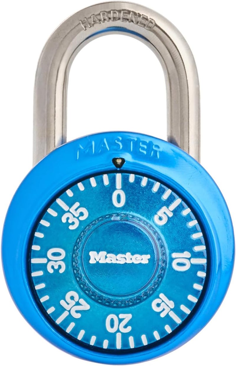MasterLock Locker Lock, Combination Lock for Gym and School Locker, Blue, 1528D - Image 5