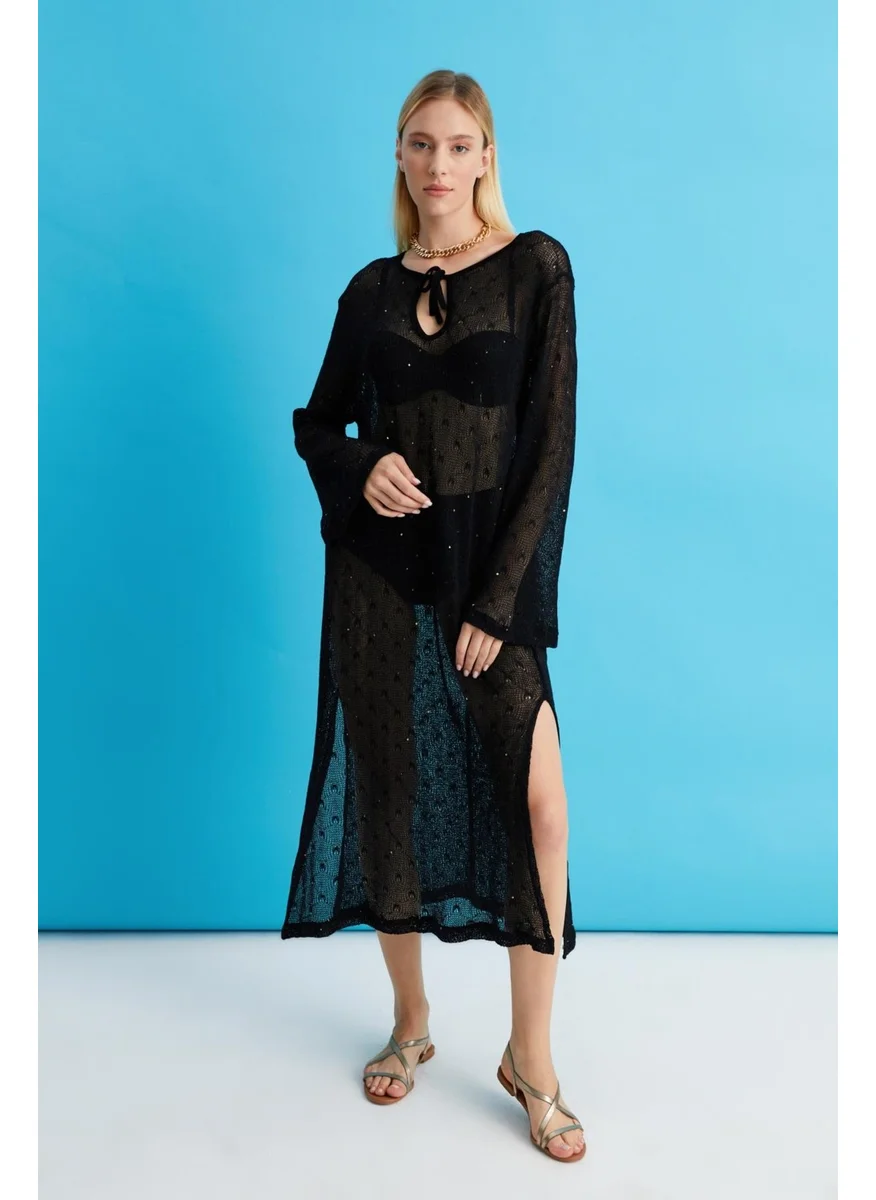 Alexander Gardi Sequin Beach Dress (B22-224A)