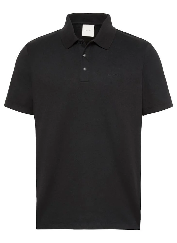 CALVIN KLEIN  Interlock Knit Bird's Eye Polo for Men | Best Price UAE
