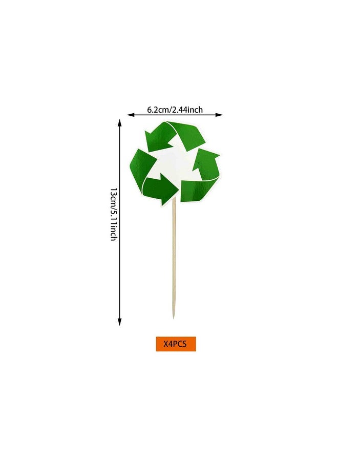 MUMULULU Garbage Truck Birthday Party Supplies Garbage Truck Cupcake Toppers for Trash Waste Management Recycling Party Supplies - Image 4