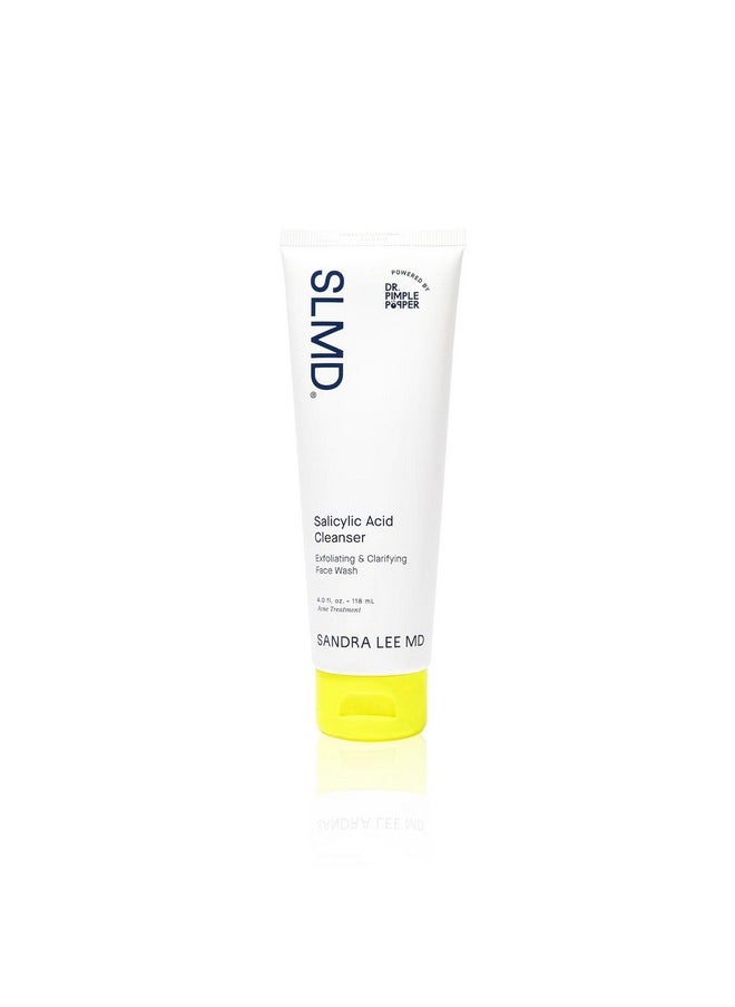 SLMD - By Dr. Pimple Popper Salicylic Acid Cleanser 4.0 Fl. Oz Exfoliating Gel Cleanser Treat And Prevent Active Acne Unclogs Pores And Prevents Blackheads And Whiteheads From Forming - Image 1