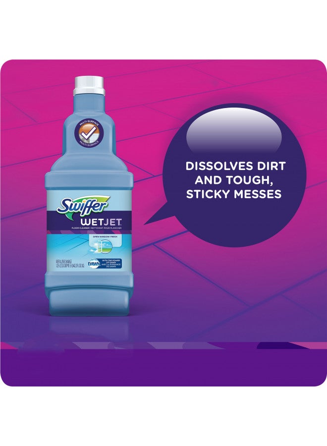 Swiffer Wet Jet, Spray Mop Floor Cleaner Multi-Purpose Solution, Gain Original, 42.2 oz, 2 pk