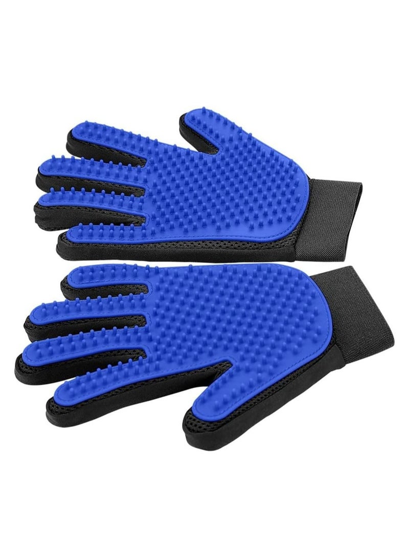 Loquat Universal Pet Grooming Gloves with Long and Short Comb for Dog Cat Fur with Massage and Bathing Tools - Image 1