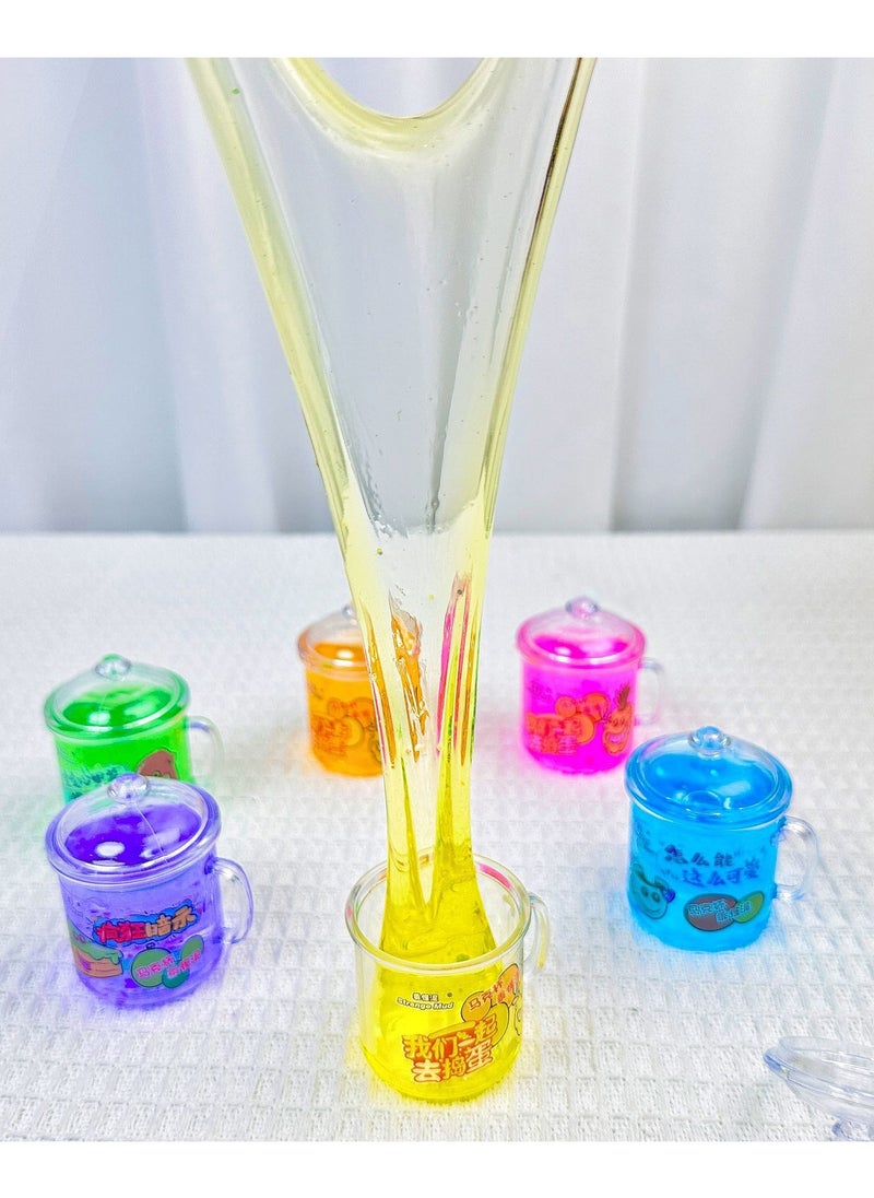 Mumfactory slime party favors for kids - return gifts for birthday party kids - 24 pack galaxy slime cup party favors  - Image 3