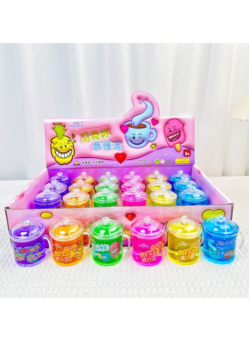 Mumfactory slime party favors for kids - return gifts for birthday party kids - 24 pack galaxy slime cup party favors  - Image 5