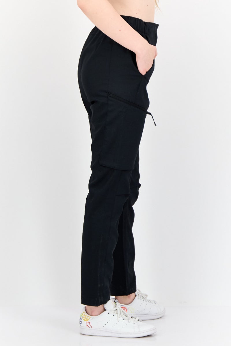 Adidas Women Sportswear Fit Drawstring Training Track Pants, Black  - Image 2