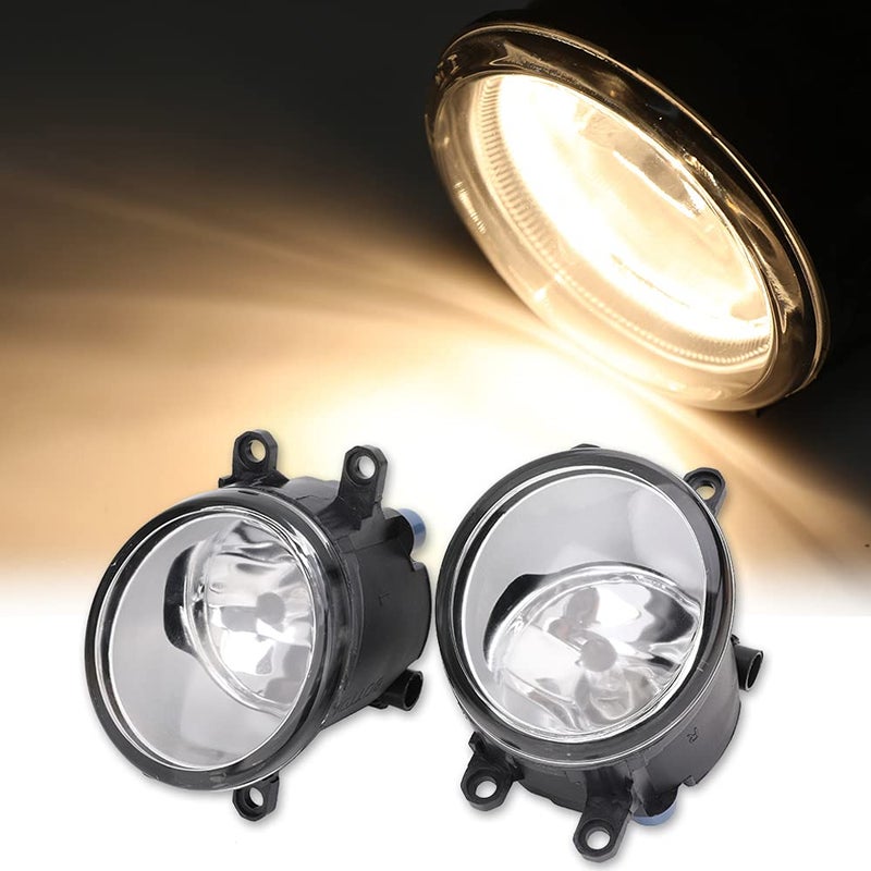 Fog Light Assembly Compatible with Toyota Venza Camry Corolla RAV4 Yaris Prius Highlander Avalon Matrix Solara Fog Lights 20062013 for Lexus GS350 HS250h LX570 RX350 RX450h Left Right H11 12V 55W