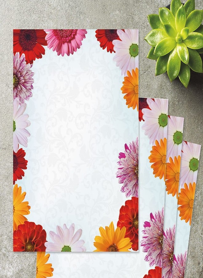 Current Daisy Floral Letter Paper - Spring Stationery Papers With Decorative Daisy Border, Printable Holiday, Wedding & Bridal Shower, & Invitation Sheets, Set of 25, 8 1/2" x 11" - Image 5