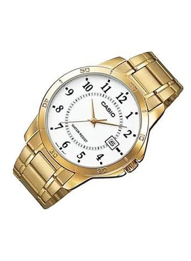 CASIO ساعة يد تناظرية من الفولاذ المقاوم للصدأ MTP-V004G-7BUDF - Image 2